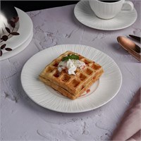 Тарелка мелкая d=21см, h=2.4см, фарфор,серия 