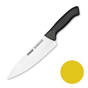 Нож поварской 19 см,желтая ручка Pirge 23488