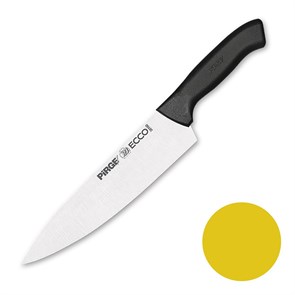 Нож поварской 21 см,желтая ручка Pirge 23492
