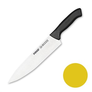 Нож поварской 23 см,желтая ручка Pirge 23499