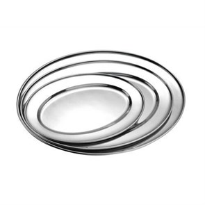 Блюдо металлическое овальное 20 см, P.L. Proff Cuisine 23552