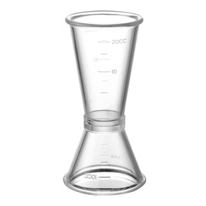 Джиггер пластиковый, 10*20 мл,(Сиропы,Ликеры)   P.L.- Barbossa 23600