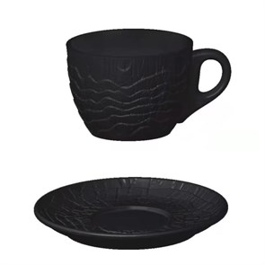 Кофейная пара 100 мл, серия "Black Raw Wood"  P.L. - ProffCuisine 24365