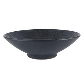 Блюдо для салата d=22.5 см, h=5.4 см, 600мл, серия "Black Raw Wood"  P.L. - ProffCuisine 24395
