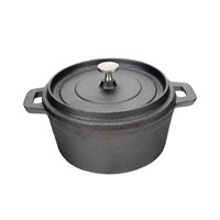 Кастрюля с крышкой порционная 500 мл, 12,5*6 см, чугун, P.L. Proff Cuisine 713204