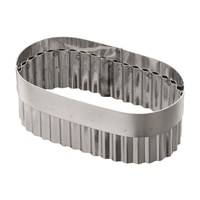 Высечка гофрированная для слоеного языка, без ручки, 8*15 см, h 5,5 см, нержавейка, 92100135