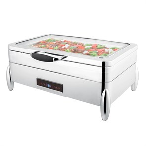 Мармит электрический "Roma"с обзорным стеклом,1/1*65 мм, 8,5 л (220V, 900W), SUNNEX - P.L. 24534