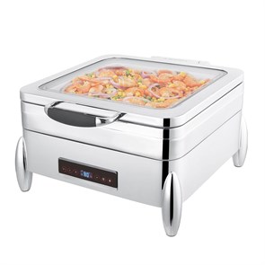 Мармит электрический "Roma"с обзорным стеклом, 2/3*65 мм, 5,5 л, (220V, 900W), SUNNEX - P.L. 24535