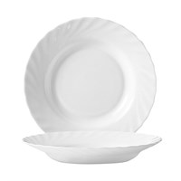 Тарелка Luminarc Trianon глубокая 300мл, 22.5 см, стеклокерамика, белый цвет, ARC 70001349