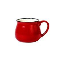 Кружка фарфоровая,250 мл,красная  P.L. 81229014