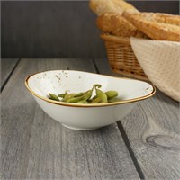 Салатник 450 мл, 18*15 см, h=6,5 см, фарфор, серия 