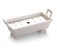 Блюдо,поднос меламиновый, белый 37.8*17.3*13.5см  P.L. 81290069