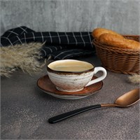 Пара кофейная 75 мл, d=7.2 см, h=3.9 см,фарфор P.L. cерия  WOOD-FUSION 81269872