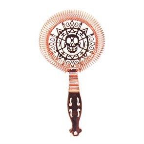 Стрейнер "Luxury Skull", нержавеющая сталь, l=19,3 см, d=10,3 см, P.L.- Barbossa 24864