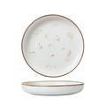 Тарелка с бортом d=25,5 см, фарфор "NOBLE" серия "Grace" 31097 - фото 10365