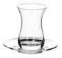 Стаканчик для чая + розетка Pasabahce 160 мл, h 95 мм, стекло ( продажа по 6 штук) 81201180