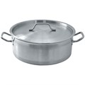 Кастрюля-котел c крышкой,низкая, 10л (32*12) сталь 18/0,серия "Kitchen Staff"  P.L.-Proff Cuisine 32979 - фото 10818