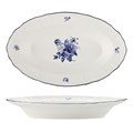 Блюдо овальное,глубокое 24*16 см, 350 мл, коллекция "Blue Flower"  P.L. Proff Cuisine 34058 - фото 11142