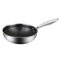 Сковорода Вок (WOK) 28 см, h 8,6 см Honeycombs нерж.3-х слойная, ИНДУКЦИЯ P.L. Proff Cuisine 34125 - фото 11196