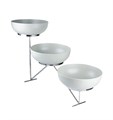 Стойка металлическая для выкладки + три салатника,90*30*50 см,  P.L.--Hotelware 37943 - фото 11697