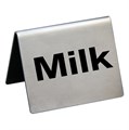 Табличка "Milk" 5*4 см, сталь, P.L. Proff Cuisine 3198 - фото 1322