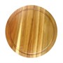 Доска круглая 30*2 см с выемкой, акация, P.L. Proff Cuisine 4312 - фото 14651