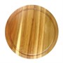 Доска круглая 26*2 см с выемкой, акация, P.L. Proff Cuisine 4314 - фото 14653
