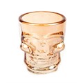 Стопка "Череп" янтарная 50 мл, стекло, P.L. - BarWare 3514 - фото 1599