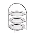 Этажерка, 3 яруса, h 24 см, d блюд 15,5 см, P.L. - BarWare & REG 4133 - фото 2177