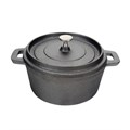 Кастрюля порционная с крышкой 250 мл, 10*4,5 см, чугун, P.L. Proff Cuisine 4247 - фото 2289