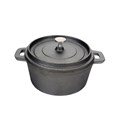 Кастрюля порционная с крышкой d 14 см, 600 мл, чугун, P.L. Proff Cuisine 4248 - фото 2290
