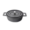 Кастрюля порционная с крышкой овальная 12*9 см, 250 см, чугун, P.L. Proff Cuisine 4249 - фото 2291