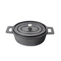 Кастрюля порционная с крышкой овальная 17*11 см, 500 мл, чугун, P.L. Proff Cuisine 4250 - фото 2292