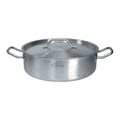 Кастрюля низкая с крышкой 5 л, 24*11 см, индукция, сталь, P.L. Proff Cuisine 4669 - фото 2481