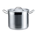 Кастрюля EcoLine с крышкой 13,5 л, d 28 см, h 22 см, сталь 18/0, P.L. Proff Cuisine 4693 - фото 2505