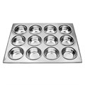 Противень для 12 маффинов, ячейка 7 см (h 3 см), l 35,5 см, h 27 см, алюминий, P.L. Proff Cuisine 6226 - фото 3558