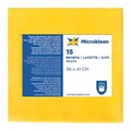Салфетки Microkleen желтые, 36*41 см, микрофибра 130 г/см2, 15 шт/уп 6929 - фото 4056