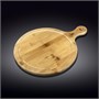 Доска сервировочная с ручкой круглая 25x17,5 см WL?771096/A 61079 - фото 5245701