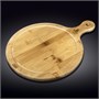 Доска сервировочная с ручкой круглая 46x35,5 см WL?771103/A 61086 - фото 5245715