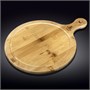 Доска сервировочная с ручкой круглая 52x40,5 см WL?771195/A 62385 - фото 5248894