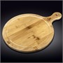 Доска сервировочная с ручкой круглая 64x50 см WL?771197/A 62387 - фото 5248898