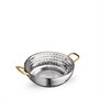 Мини-сковородка сервировочная глубокая круглая с ручками WL?554131/S 64196 - фото 5253769