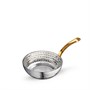 Мини-сковородка сервировочная глубокая круглая с ручкой WL?554137/S 64203 - фото 5253788