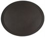 Поднос прорезиненный овальный 680х460х45 мм коричневый [2700CT Brown] 69113 - фото 5478766