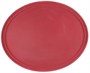 Поднос прорезиненный овальный 680х45 мм бордовый [2700CT Dark red] 73663 - фото 5487672