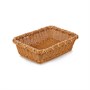 Корзинка пластиковая 300х400х110 мм прямоугольная коричневая [Brown 5500] 75751 - фото 5491023