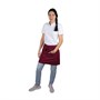 Фартук официанта короткий бордовый хлопок [00303] 80666 - фото 5498863
