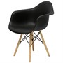 Кресло Barneo N-14 WoodMold Eames style черный (94897) 84906 - фото 5505435