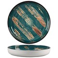 Тарелка с бортом Texture Dark Green Lines d 16,5*2,4 см, P.L. Proff Cuisine 11689 - фото 5514