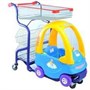 Тележка покупательская детская STC03-BY (синий/желтый) 92365 - фото 5517469